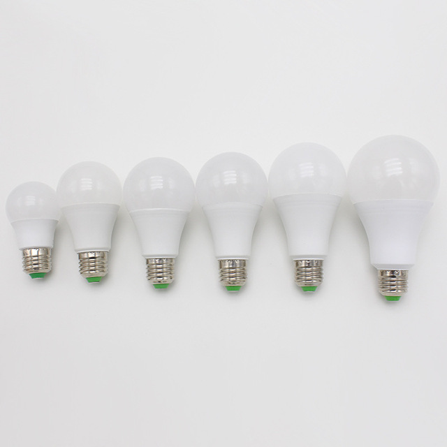 Super Bright Warehouse LED Plastic Bulb E27 Screw Base AC 6500K Energy-Saving Light Bulb a Bulb A60 E14
