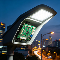 Placa de Circuito PCBA para Control de Alumbrado Público Solar, Sensor de Luz, Temporizador Automático, Material FR4, Certificación ISO9001, Ensamblaje de PCB para Exteriores