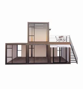 Luxury 40ft Homes Pack Shipping Prefabricated Container Prefab Concrete Houses