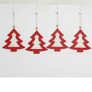 Pioneer усилие Деревянная Рождественская елка с Щелкунчиком подвесные украшения для домашнего декора, 4 АССТ.