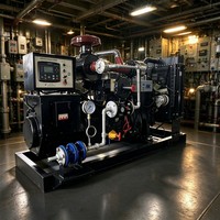 Genset Bertenaga Biogas dan Gas Alam 1500RPM 1800RPM dengan Panel Layar LCD untuk Pemantauan Data Real Time
