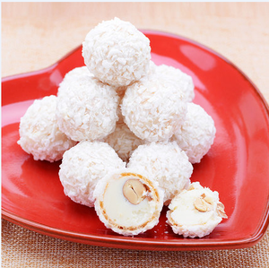 <span class=keywords><strong>Chocolat</strong></span> de qualité au goût sucré, <span class=keywords><strong>rond</strong></span>, blanc, saveur noix de coco - Product Image 3