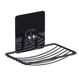 1PC-Porte-<span class=keywords><strong>savon</strong></span> en acier inoxydable sans poinçon sans clou Salle de bain monocouche Drain Tenture murale Sucker Soap Box Light Luxury Shelf - Product Image 2