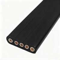 2,5mm 4mm 6mm 3-Adrig 4-Adrig Kupfer Flexibles Gummi-Mantelkabel IP54 Wasserdichtes Flachkabel für Tauchpumpen 4x10mm 4x16mm Mobil