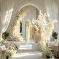 Lot de fleurs séchées d'amarante caudata suspendues, préservées, longue durée (3-5 ans), pour mariage, décoration murale/plafond, bouquet écologique