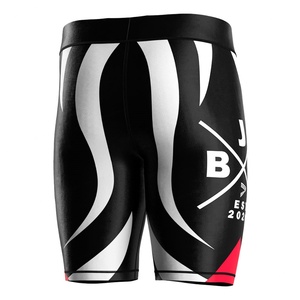 Pantalones Cortos de Compresión Deportivos Híbridos Sublimados OEM de Alta Calidad para Gimnasio, Judo, Grappling, Lucha y MMA - Product Image 4