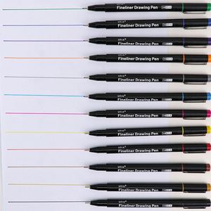 Set of 12 Fine Point Colored Pens Markers and Fineliner Pen for Planner Art <b>Drawing</b> Note Taking and Calendar-Packaged Loosely - Product Image 1