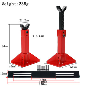 Herramienta de reparación esencial para modelos <span class=keywords><strong>RC</strong></span> 1/18 1/10 1/8 1/7 escala escalada coche camión Metal Artificial <span class=keywords><strong>Jack</strong></span> eje soporte de exhibición duradero - Product Image 2