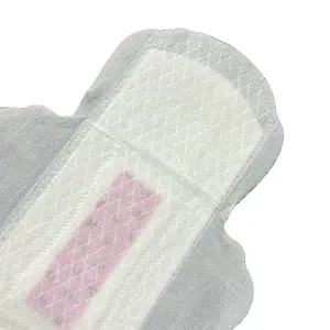 批发女性卫生用品2024时期垫粉色负离子卫生巾竹纤维表面卫生巾