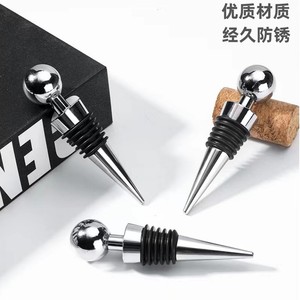<b>Wine</b> Stopper Alloy Conical With Silicone Seal Creative Design For Bottle Sealing - Product Image 2