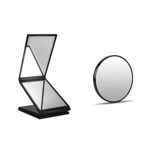 <span class=keywords><strong>Miroir</strong></span> Pliable à 4 Voies <span class=keywords><strong>Miroir</strong></span> Compact de Maquillage Extensible à 360 Degrés, <span class=keywords><strong>Triple</strong></span> Fold, Auto-Coupe de Cheveux - Product Image 2