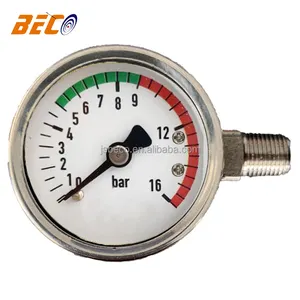 咖啡机用BECO侧安装压力计，燃油空气油水压力测量工具用侧安装压力计