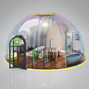 <span class=keywords><strong>Pod</strong></span> de camping luxueux et moderne en PVC imperméable avec ciel étoilé et moustiquaire, tente dôme en polycarbonate - Product Image 1