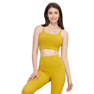 Haut de yoga extensible WX1418 effet seconde peau avec rembourrage amovible, soutien-gorge de sport intégré pour femme, hauts de sport, vêtements de sport - Product Image 5