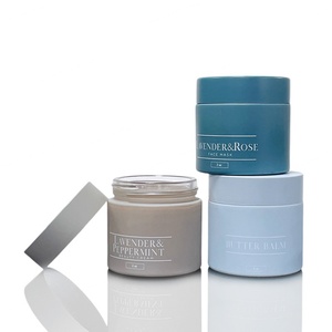 Custom logo Straight Sided clear Airtight 1 oz 2 oz 3 oz 4 oz 8 oz Colored Glass Container Jars with Plastic Lids - Product Image 3