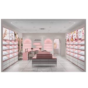 Vetrine espositive in smalto cotto personalizzate di alta gamma, Armadi alti con piattaforma elevata per negozi di nail art e vetrine espositive - Product Image 4