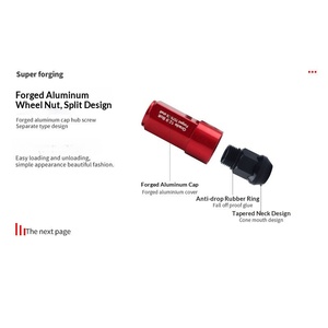 Dadi per mozzo ruota leggeri in alluminio forgiato 7075-T6 <span class=keywords><strong>BLOX</strong></span> RACING - Product Image 2