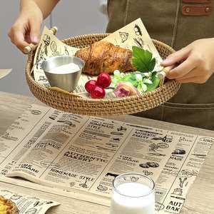 Papier d'emballage pour sandwichs, double face, résistant à la graisse, de qualité alimentaire, personnalisé avec logo imprimé, jetable, imperméable, pour le pain, vente en gros - Product Image 6