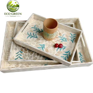 ถาดเปลือกหอยคุณภาพสูง ถาดเปลือกหอยเวียดนาม ของที่ระลึกงานรับปริญญา ผลิตภัณฑ์สั่งทำพิเศษ จานตกแต่ง ขนาด 8 นิ้ว - Product Image 5