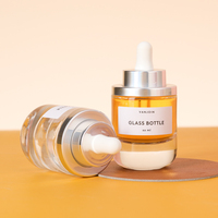 Flacon compte-gouttes en verre vide de 30 ml, flacons d'huile essentielle pour cheveux, sérum facial pour le soin de la peau