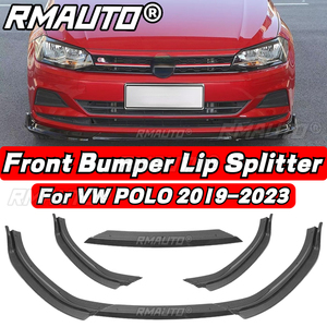 POLO MK8 Lip Carbon Fiber <b>Car</b> Front Bumper <b>Diffuser</b> Splitter Rear Spoiler Body Kit <b>for</b> Volkswagen VW POLO MK6 MK7 MK8 2009-2023 - Product Image 1