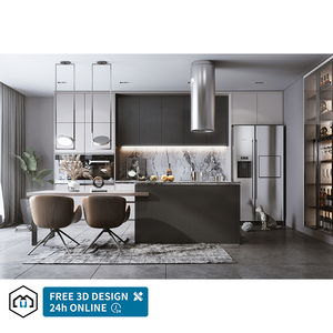 Meubles de cuisine modernes professionnels avec évier, finition stratifiée écologique et imperméable, <span class=keywords><strong>prix</strong></span> usine, personnalisation George Group - Product Image 4