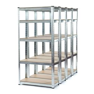 מדפי מתכת מגולוונים ללא ברגים לאחסון חומרי גלם במוסך, מדפי אחסון תבניות ברזל - Product Image 6