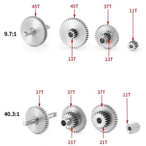 Ensemble de pignons de transmission Overdrive Underdrive en acier inoxydable pour <span class=keywords><strong>TRX4M</strong></span> 1/18 Bronco Defender RC Car Pièces de mise à niveau - Product Image 6