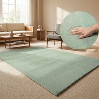 Teppich Relax Modern Flauschiger Kurzflor Einfarbiger Teppich Wohnzimmer Rutschfester Boden Waschbar 30 Grad Sehr Weich Beige 140 X 200 cm
