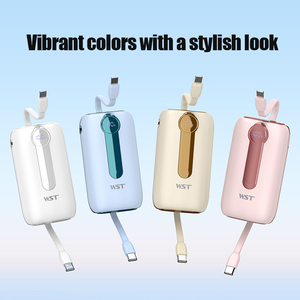Bán buôn 2025 New xu hướng 10000mAh WST mini du lịch ngân hàng điện pd22.5w sạc nhanh LED hiển thị điện thoại ngân hàng điện cho ngoài trời - Product Image 4