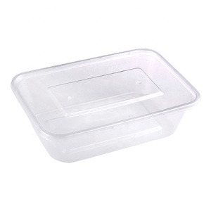 650ml Disposable Plastic Lunch Packing Box