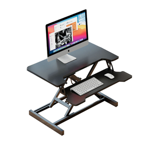 Barato plegable moderno Oficina Dual Monitor Mesa Elevador Altura ajustable Sit Stand Up <span class=keywords><strong>Desk</strong></span> Standing <span class=keywords><strong>Desk</strong></span> Converter - Product Image 5