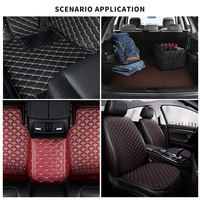 Tissu de rembourrage automobile en cuir PU matelassé personnalisé avec support en mousse de 0,24 pouce d'épaisseur, adapté aux meubles et aux automobiles