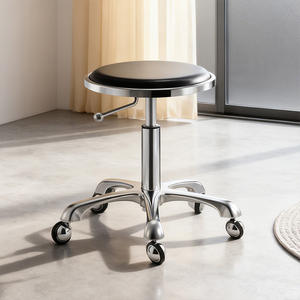 XFMC Moderne Spa Salon De Beauté Ascenseur À <span class=keywords><strong>Gaz</strong></span> Réglable Roulant Pivotant Salon De Manucure Petit Technicien Pédicure Tabouret Chaise avec Roues - Product Image 1