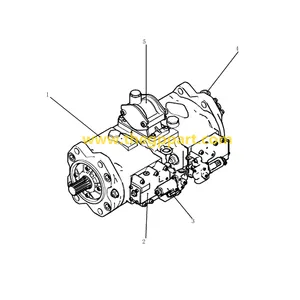 Pc120-6 Main Pump 6D95 Hydraulic Pump