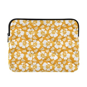 Hawaii Flowers Custom Print <b>Laptop</b> Bag Waterproof <b>Laptop</b> Briefcase Bag Customs logo Zipper <b>Laptop</b> <b>Sleeve</b> - Product Image 1