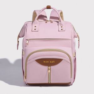 Simple Portable Baby Diaper Bags Large Capacity Mommy Materity <b>Backpack</b> With USB - Product Image 3