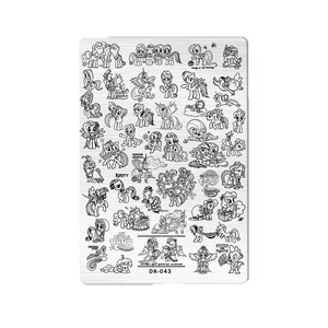 Plaque de tamponnage pour ongles en acier inoxydable, motif cœur, feuille, serpent, papillon, outil de manucure pour transfert d'images - Product Image 2