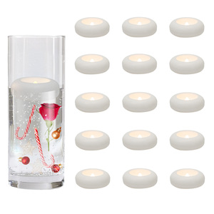 Nến nổi Pin giả hoạt động <span class=keywords><strong>LED</strong></span> Đài phun nước Flameless nến nhựa trong bình trang trí nước - Product Image 4