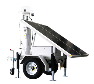Caméra de surveillance solaire mobile extérieure 24h/24 et 7j/7 sur remorque - Product Image 3