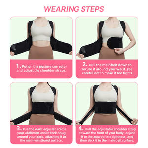 पीठ दर्द मुद्रा सुधार के लिए शुद्ध काला एर्गोनोमिक मुद्रा सुधार के लिए - Product Image 5