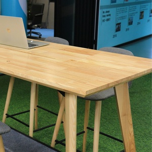 Hot Selling Modern Rectangle Wooden Tea <b>Table</b> Coffee Shop High <b>Stool</b> <b>Bar</b> Chair <b>and</b> Coffee <b>Table</b> Combination Simple Office <b>Table</b> - Product Image 3