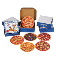 Sac et boîte en Mylar épais à finition mate ronde, anti-odeur, pour pizza, impression numérique, emballage Mylar 3.5