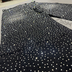 Jeans Larghi Oversize Dritti con Strass Pieni, Lavaggio Vintage Effetto Invecchiato per Uomo, Vendita all'Ingrosso - Product Image 4