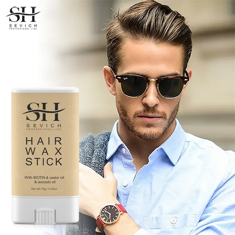 Private Label Free Sample Broken Hair Finish Pomade Gel Stick Hair Styling Wig Wax Stick For Hair