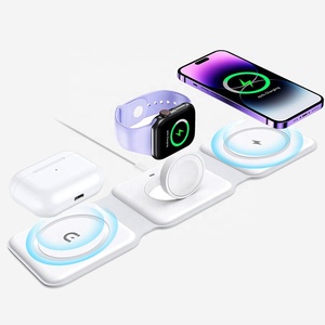 <span class=keywords><strong>Cargador</strong></span> de Teléfono Portátil Inteligente, Soporte Magnético Plegable 3 en 1, <span class=keywords><strong>Cargador</strong></span> Inalámbrico <span class=keywords><strong>para</strong></span> <span class=keywords><strong>iPhone</strong></span>, Samsung y Teléfonos Android - Product Image 1