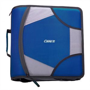 <b>Case</b>-it Higher Quality Sized Zip Tab 4-Inch 3 D-Ring Zipper Binder with 5-Tab <b>File</b> Folder, Red, D-186-RED - Product Image 4
