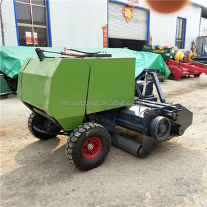Nuevo tipo de trituradora de paja de maíz pequeña, empacadora de recogida, tractor de cuatro ruedas con recolector de césped agrícola, fabricante de empacadoras redondas - Product Image 6