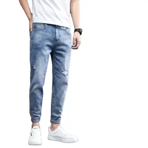 Fashionable New Design Denim Jeans Pants Cheap For Men Slim Fit