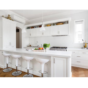 Armoire de <span class=keywords><strong>cuisine</strong></span> en bois massif, <span class=keywords><strong>1</strong></span> pièce, classique, laque, panneau à porte Shaker - Product Image 1